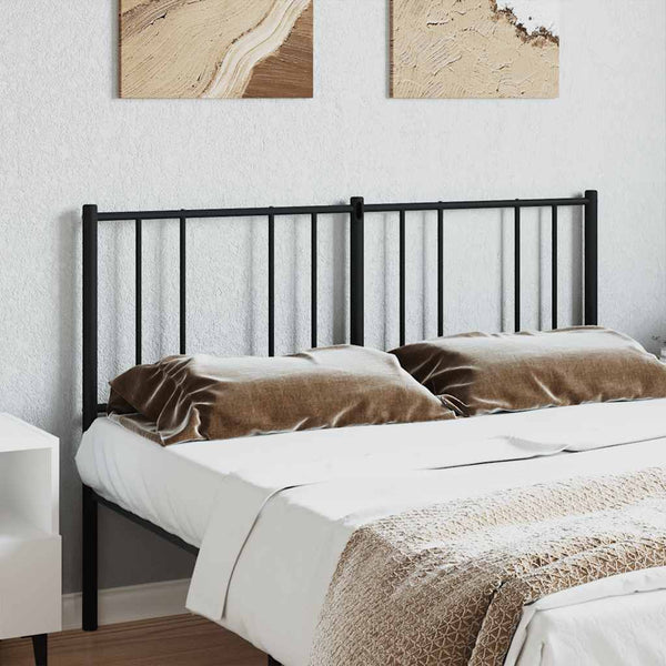 Musta metallinen sängynpääty Javion 160cm