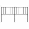 Schwarzes Metallkopfteil Javion 180 cm