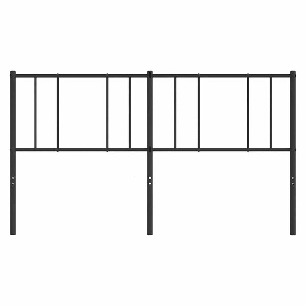 Schwarzes Metallkopfteil Javion 180 cm