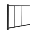 Schwarzes Metallkopfteil Javion 180 cm