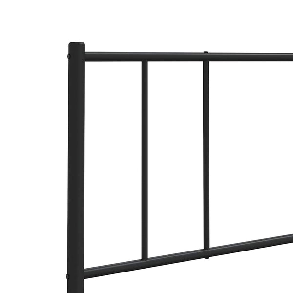 Schwarzes Metallkopfteil Javion 180 cm