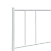 Weißes Bettkopfteil aus Metall Javion 160 cm