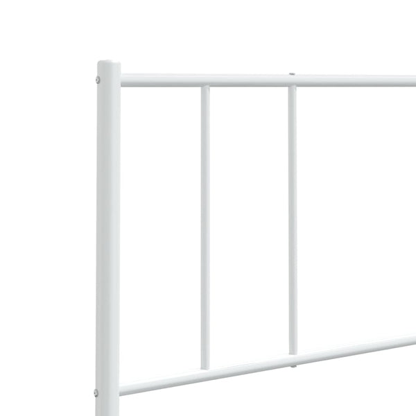 Weißes Bettkopfteil aus Metall Javion 160 cm