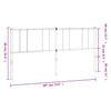 Weißes Metallkopfteil Javion 180cm
