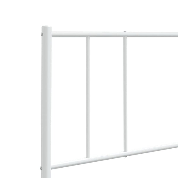 Valkoinen metallinen sängynpääty Javion 193cm