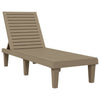 Hellbraune Sonnenliege Belo 155x58x83cm (Polypropylen)