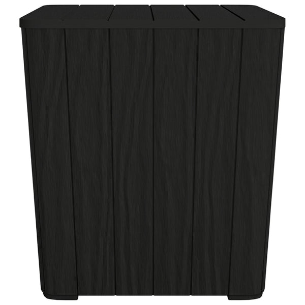 Schwarzer Gartentisch mit abnehmbarer Platte Iordanta (Polypropylen)