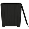 Schwarzer Gartentisch mit abnehmbarer Platte Iordanta (Polypropylen)