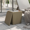 Hellbrauner Gartentisch mit abnehmbarer Platte Iordanta (pp)