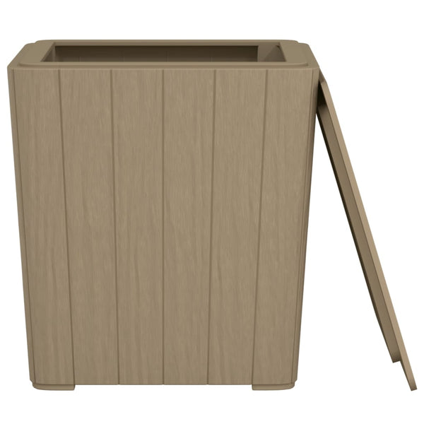 Hellbrauner Gartentisch mit abnehmbarer Platte Iordanta (pp)