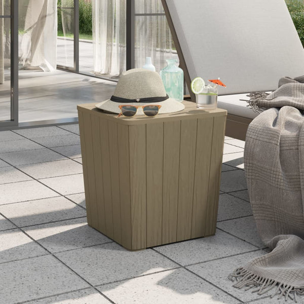 Hellbrauner Gartentisch mit abnehmbarer Platte Iordanta (pp)