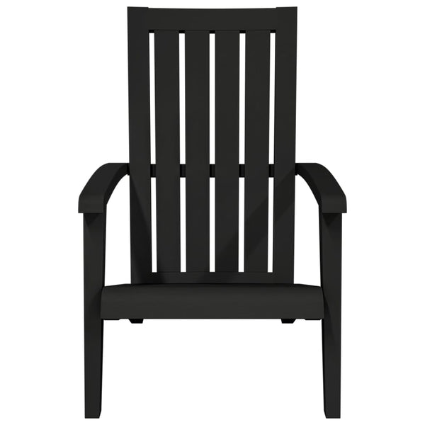 Musta adirondack puutarhatuoli Erchin (polypropeeni)