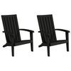 Schwarzer Adirondack Gartenstuhl Erchin (2 St.)