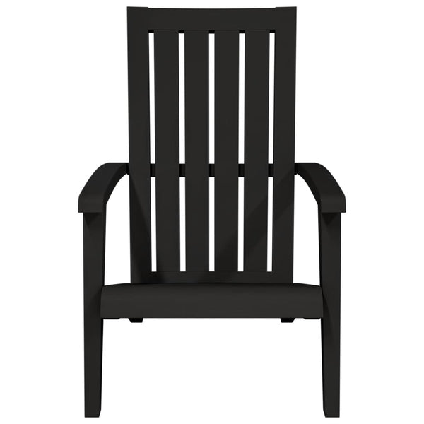 Schwarzer Adirondack Gartenstuhl Erchin (2 St.)