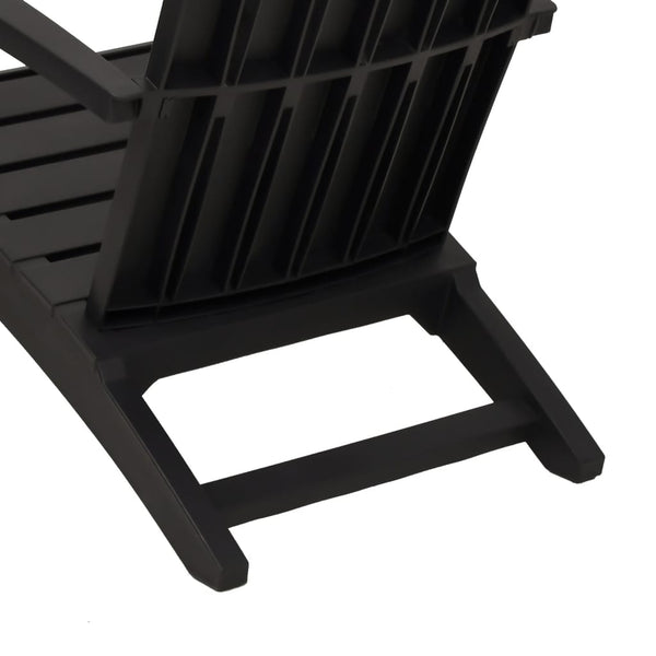 Schwarzer Adirondack Gartenstuhl Erchin (2 St.)