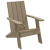 Hellbrauner Adirondack-Gartenstuhl Sad 75x88,5x89,5cm (PP)