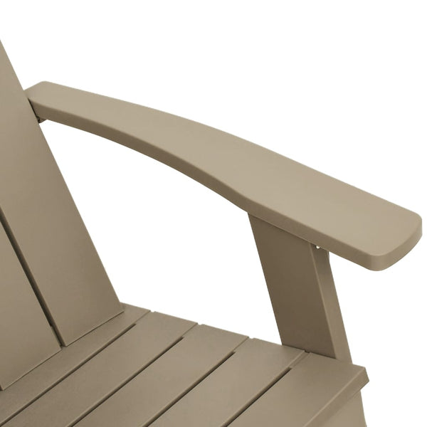 Hellbrauner Adirondack-Gartenstuhl Sad 75x88,5x89,5cm (PP)
