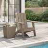 Hellbrauner Adirondack-Gartenstuhl Sad 75x88,5x89,5cm (PP)