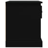 Schwarzer Nachttisch Peng 39x39x47,5 cm (2 Stück Holz)
