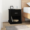 Schwarzer Nachttisch Peng 39x39x47,5 cm (2 Stück Holz)