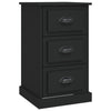 Nachttisch Doana 39x39x67cm (Holz), schwarz