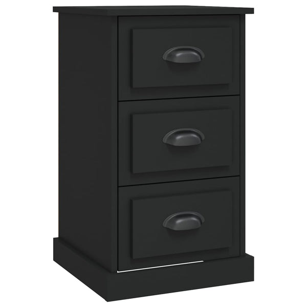 Nachttisch Doana 39x39x67cm (Holz), schwarz