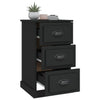 Nachttisch Doana 39x39x67cm (Holz), schwarz
