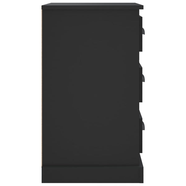 Nachttisch Doana 39x39x67cm (Holz), schwarz