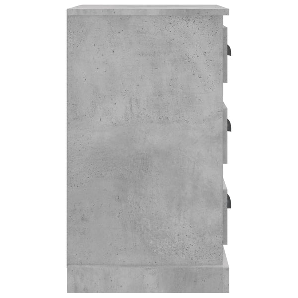 Betoninharmaa yöpöytä Doana 39x39x67cm (puinen)
