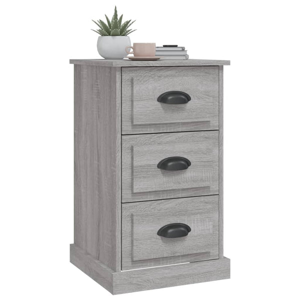 Nachttisch Doana grau 39x39x67cm (Holz)
