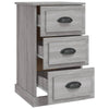 Nachttisch Doana grau 39x39x67cm (Holz)