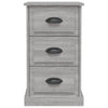 Nachttisch Doana grau 39x39x67cm (Holz)