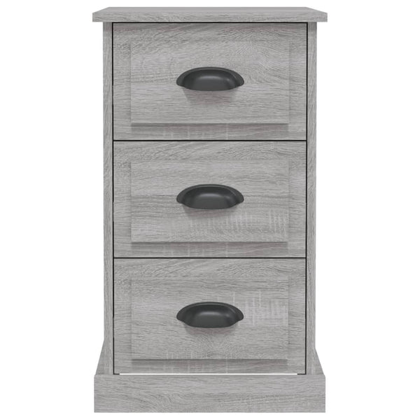 Nachttisch Doana grau 39x39x67cm (Holz)