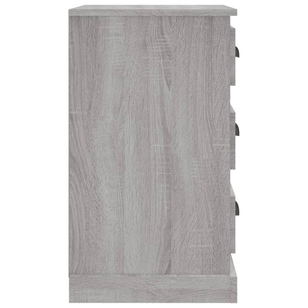 Nachttisch Doana grau 39x39x67cm (Holz)