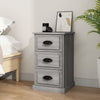 Nachttisch Doana grau 39x39x67cm (Holz)