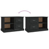 Schwarzer TV-Schrank Seila 73x35,5x47,5cm (Holz)