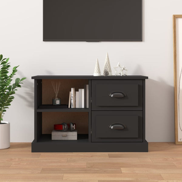 Schwarzer TV-Schrank Seila 73x35,5x47,5cm (Holz)
