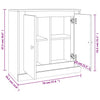 Sideboard Periana aus Räuchereiche 70x35,5x67,5cm (Holz)