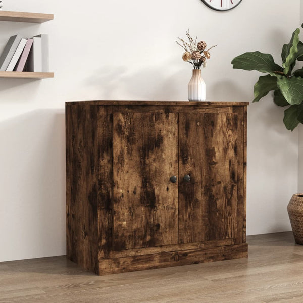 Sideboard Periana aus Räuchereiche 70x35,5x67,5cm (Holz)