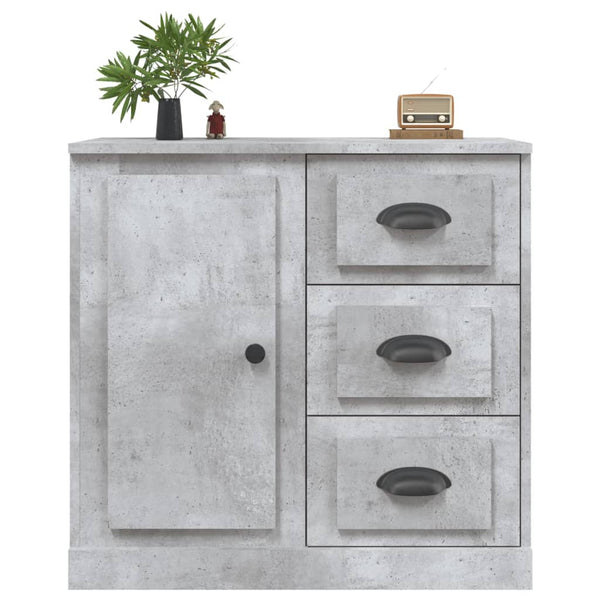 Betongraues Sideboard Stalian 70x35,5x67,5cm (Holz)