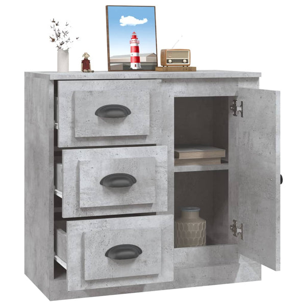 Betongraues Sideboard Stalian 70x35,5x67,5cm (Holz)