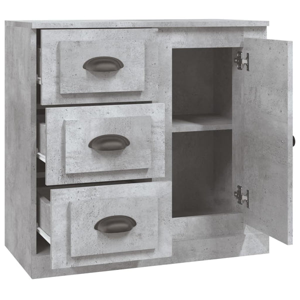 Betongraues Sideboard Stalian 70x35,5x67,5cm (Holz)