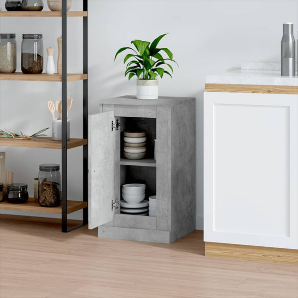Sideboard aus Beton in Grau Calefariu 37,5x35,5x67,5cm (Holz)