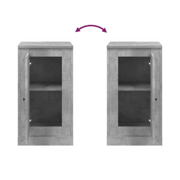 Sideboard aus Beton in Grau Calefariu 37,5x35,5x67,5cm (Holz)