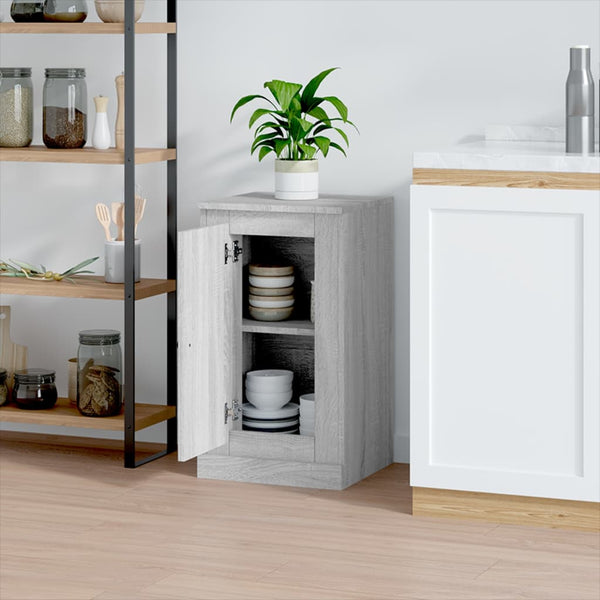 Graues Sideboard Calefariu 37,5x35,5x67,5cm (Holz)