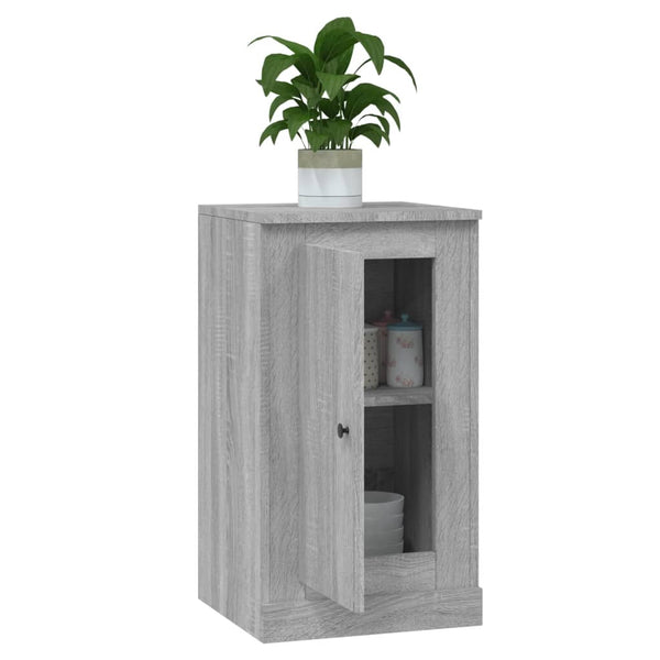 Graues Sideboard Calefariu 37,5x35,5x67,5cm (Holz)