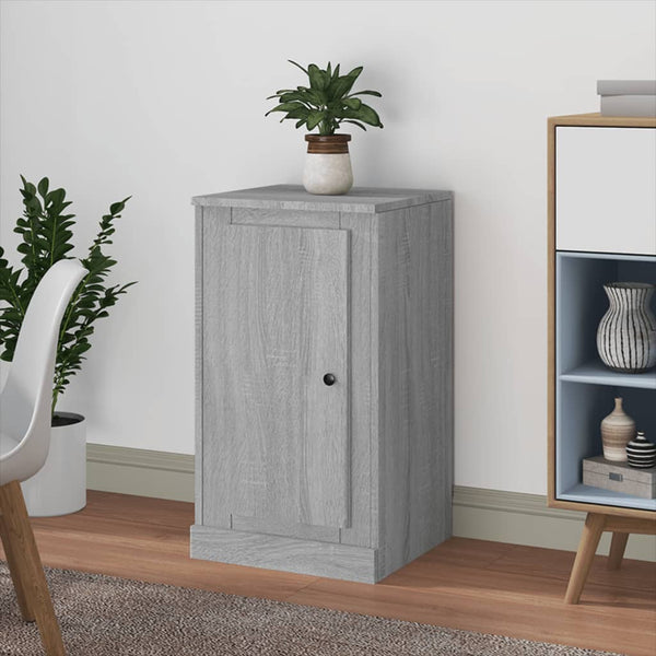 Graues Sideboard Calefariu 37,5x35,5x67,5cm (Holz)