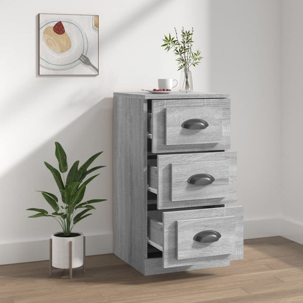 Harmaa senkki Giz 36x35,5x67,5cm (puinen)