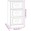 Harmaa senkki Giz 36x35,5x67,5cm (puinen)