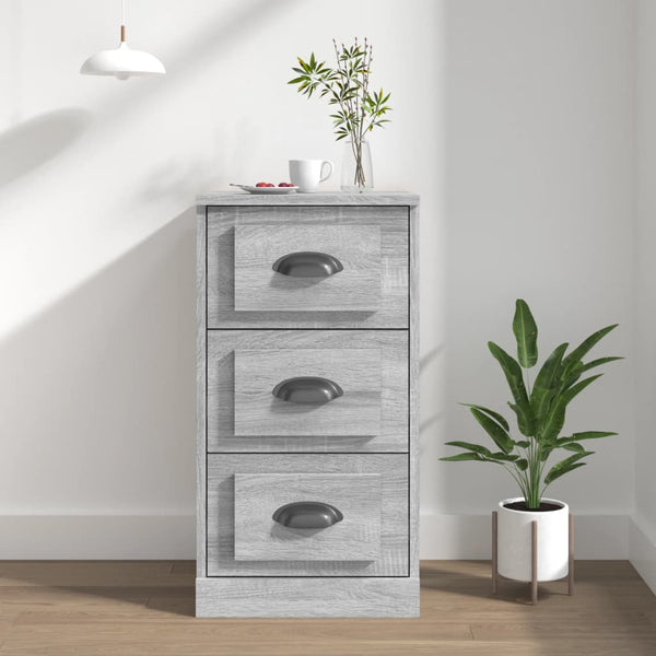 Harmaa senkki Giz 36x35,5x67,5cm (puinen)